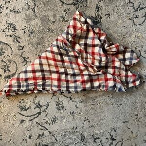 Maurices Red and Blue Plaid Scarf